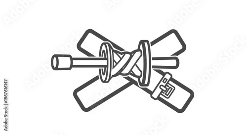 Car Seatbelt Buckle and Strap Icon - Safety and Restraint Symbol