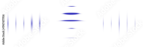 Abstract Blue Quantum Computing Data Stream and Digital Signal Processing Pattern on White