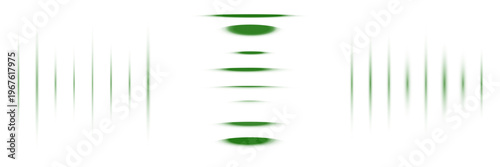 Abstract Green Digital Audio Frequency Visualization for Podcast Editing and Sound Design