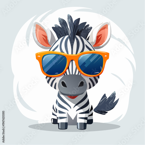 Kawaii-Stil - Niedliches  Zebra