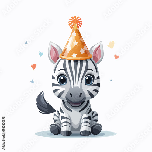 Kawaii-Stil - Niedliches  Zebra