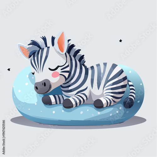 Kawaii-Stil - Niedliches  Zebra