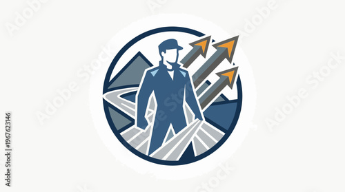 A Personified Roadmap to Success Symbol