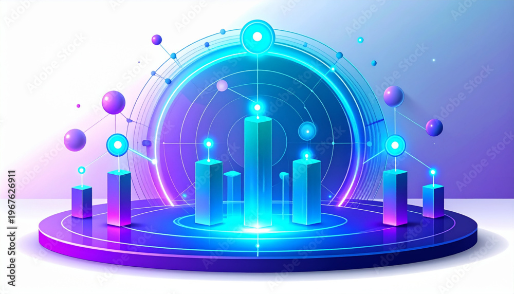 Fototapeta premium Social Media Radar Analytics