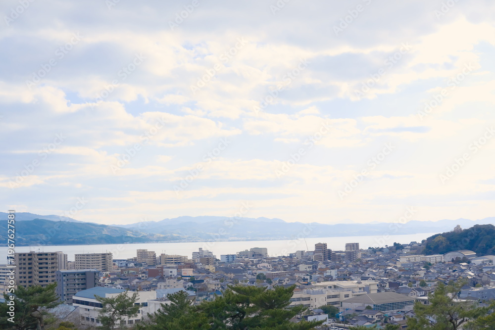 Obraz premium 松江城からの風景