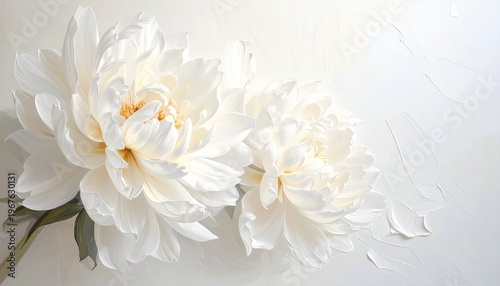 flower, spring, nature, bouquet, white, blossom, beauty, peony, floral, petal, leaf, closeup, flora, painting, wall art, watercolor, oil, artist, beautiful, bloom