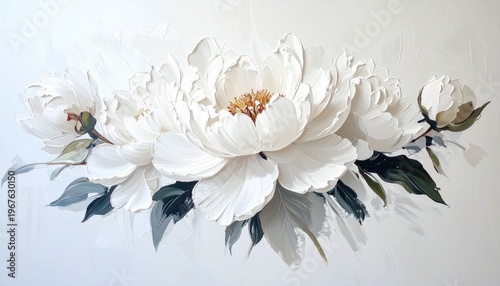 flower, spring, nature, bouquet, white, blossom, beauty, peony, floral, petal, leaf, closeup, flora, painting, wall art, watercolor, oil, artist, beautiful, bloom