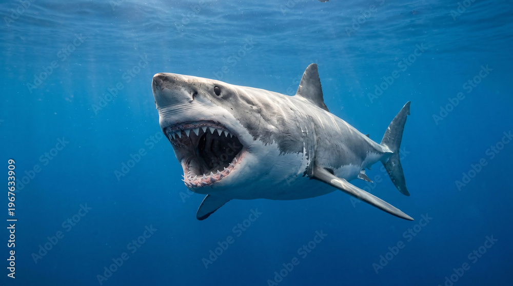 Fototapeta premium Requin nageant dans l'océan