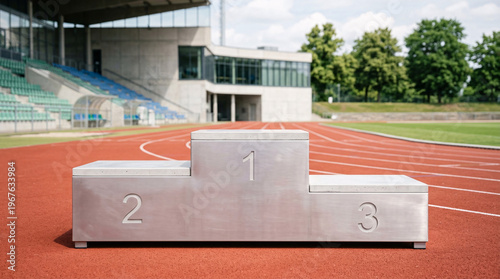 Fototapeta Podium de compétition sportive
