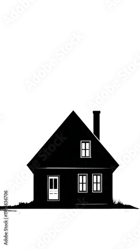 House Silhouette Illustration