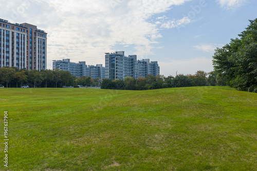  Aerial view of modern eco city