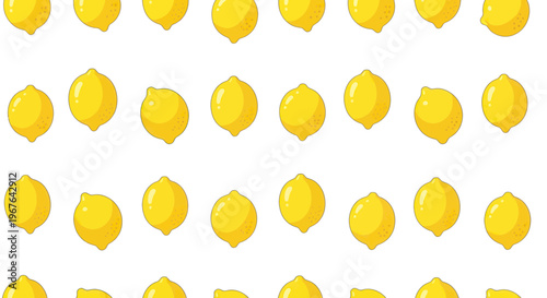Fresh Yellow Lemons Pattern