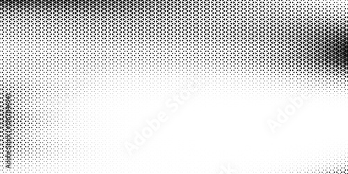 Geometric pattern of black diamonds on a white background.Seamless in one direction.Long fade out.The radial transformation method.