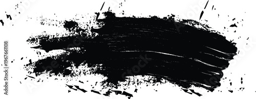 Abstract black grunge texture of black paint. A layer for use in design. Vector brush grunge texture. design brush strokes. Overlay texture. Faded black-white dyed paper texture. abstract design.
