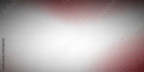 Abstract Red Halftone Gradient Background with Dots Texture on Grey. vector Eps 10