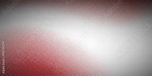 Abstract Red Halftone Gradient Background with Dots Texture on Grey. vector Eps 10
