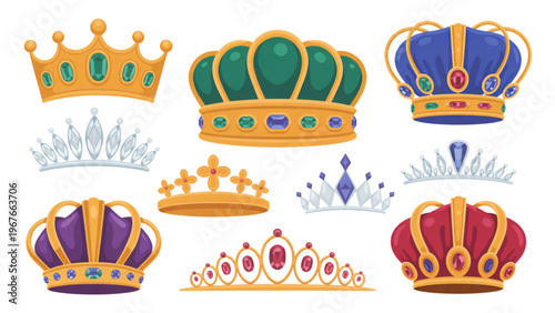 Colorful tropical fruits and beach accessories set with vibrant summer theme Vector