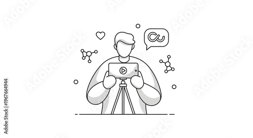 Man holding a digital camera device.