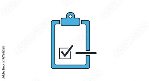 Clipboard with Checkmark and Pen.