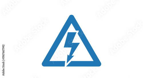 Electric Shock Warning Sign Symbol.