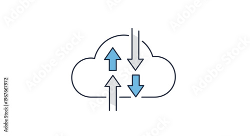 Cloud Computing Data Transfer Network.