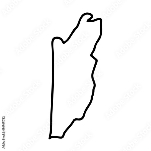 Belize country silhouette stock vector Illustration