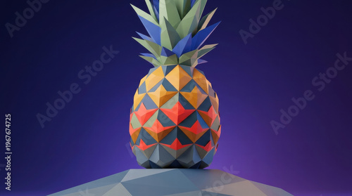 Abstract Pomelo Sculpture Made of Transparent Materials