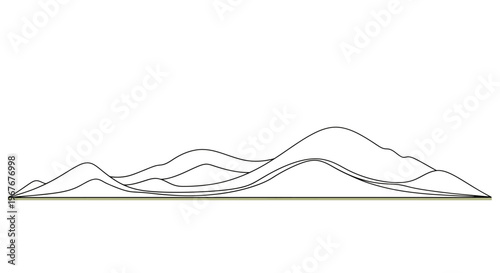 Graphic Representation of Mountain Peaks.