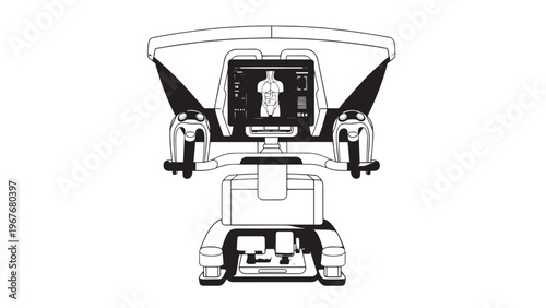 Futuristic Robot with Advanced Technology and Mechanical Design.