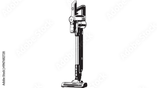 Modern cordless vacuum cleaner with lightweight design and powerful suction for home cleaning.