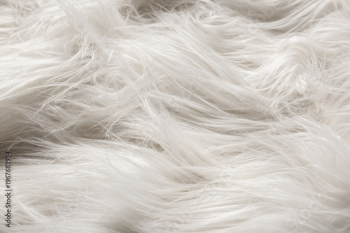 White fur as background, cl...