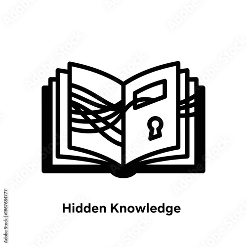 Book with hidden knowledge inside.