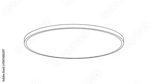 Minimalist Circular Ceiling Light Fixture for Modern Interior Design.