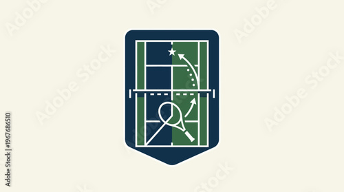 Tennis Court Diagram With Strategic Play