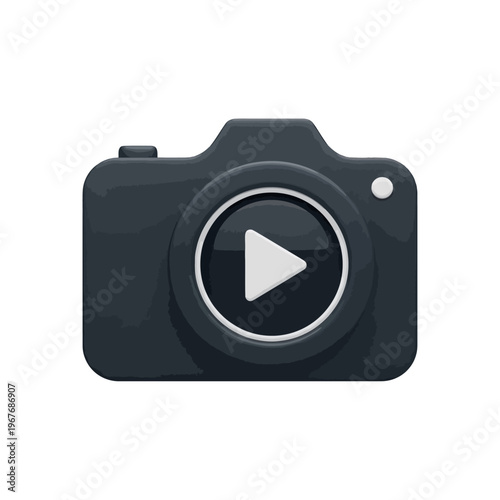 Camera Play Button Video Record.