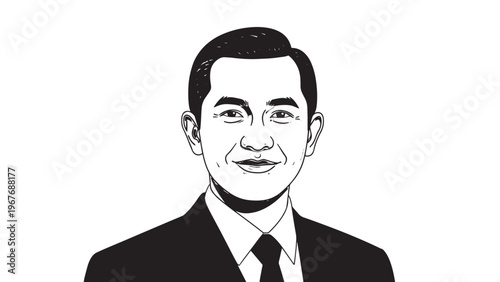 Professional Businessman in Formal Attire with Confident Expression.