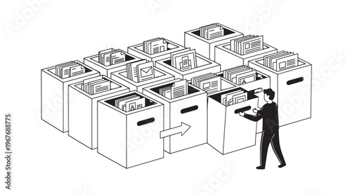 Person Using Smartphone Near Washing Machines in Laundry Room.