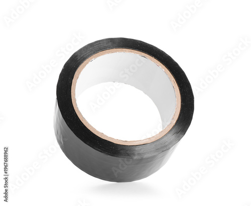 Black adhesive tape roll on...