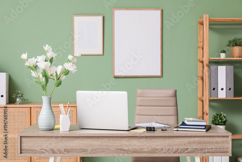 Vase with artificial flower...