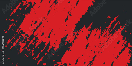 Background, contrast red and black color abstract template for business design. Technology style. You can use it for advertising, sports posters, templates, business presentations. Vector illustration