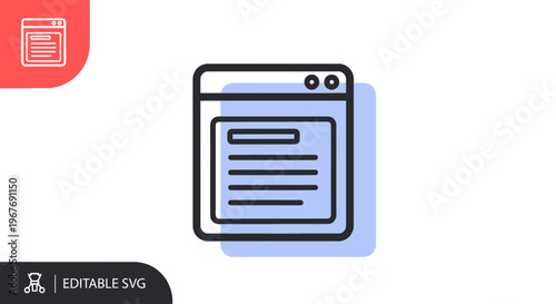 Editable web page design template.