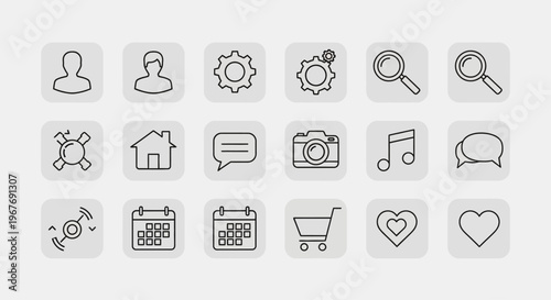 Black line icons on white background.