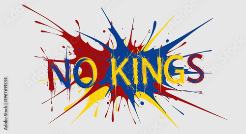 No Kings Graffiti Street Art Design 2.