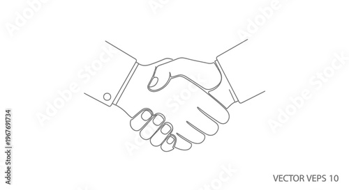 Two hands shaking in agreement.