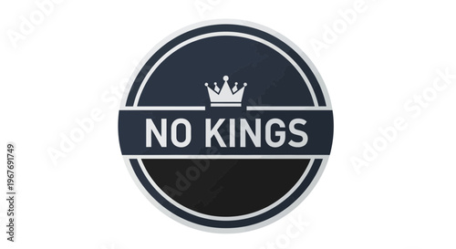 No Kings Logo Sign Emblem.