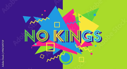 No Kings Logo Design Concept.
