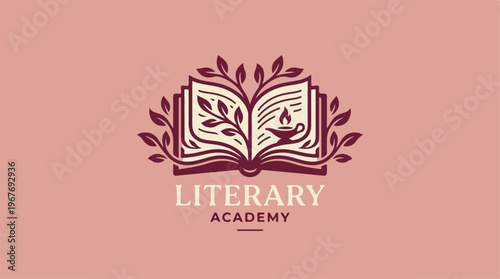 Literary Academy Logo Design.