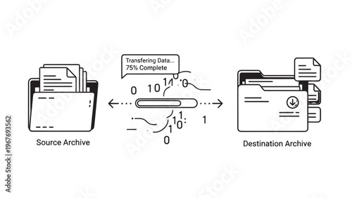 Data Transmission Between Source and Destination Archives in Digital Communication Systems.