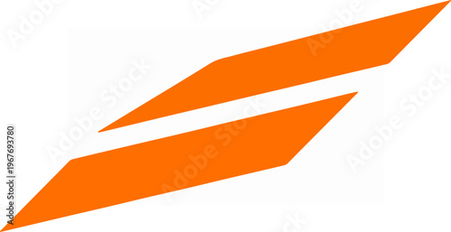Orange Abstract Arrow Symbols.