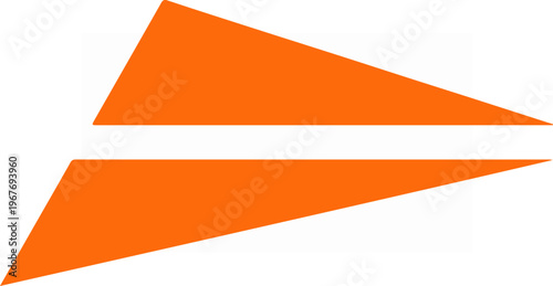 Orange Arrows Pointing Rightward.